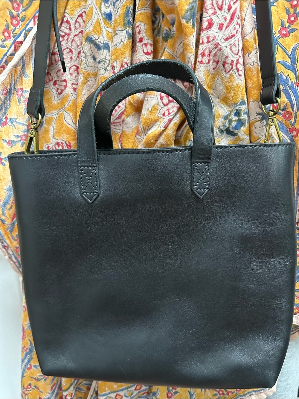Madewell Medium Ziptop Transport tote